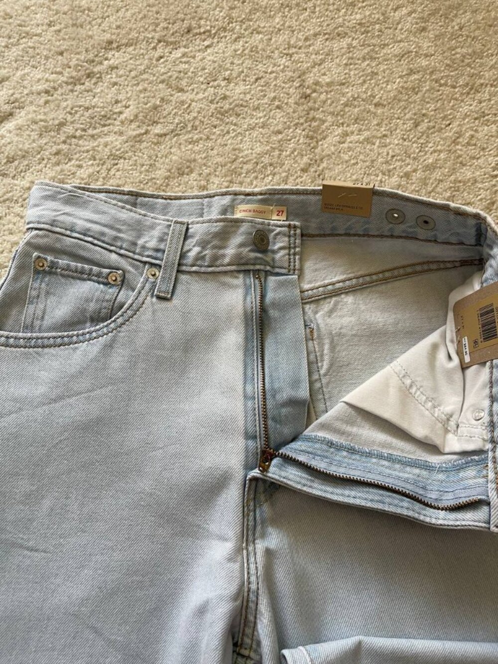 NWT Levi's Cinch Baggy High Rise Women's Jeans Size 27/31 - Picture 7 of 13
